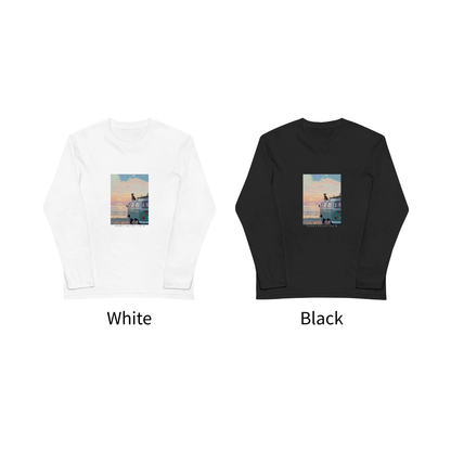海辺のドライブ - シュナウザーロングTee