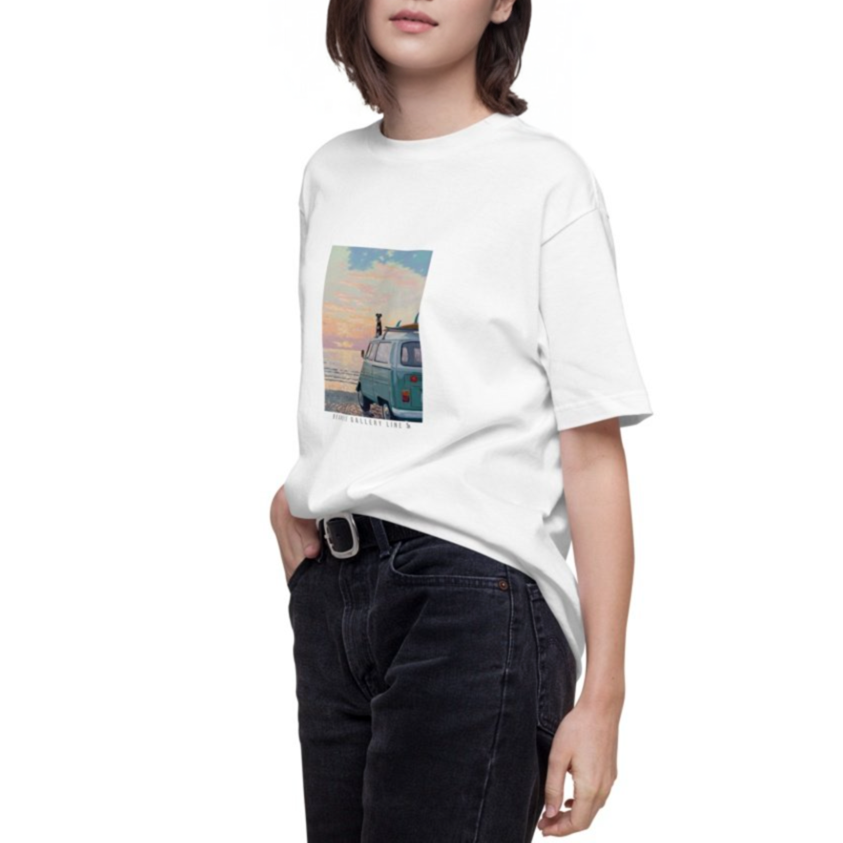 海辺のドライブ - シュナウザーTee