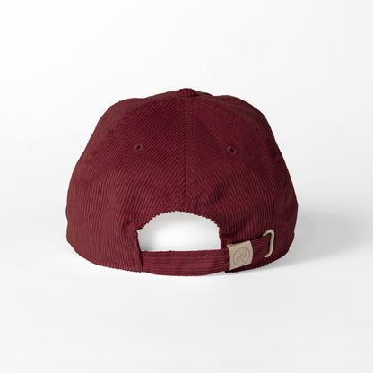 シュナウザーロゴ刺繍コーデュロイキャップ burgundy image