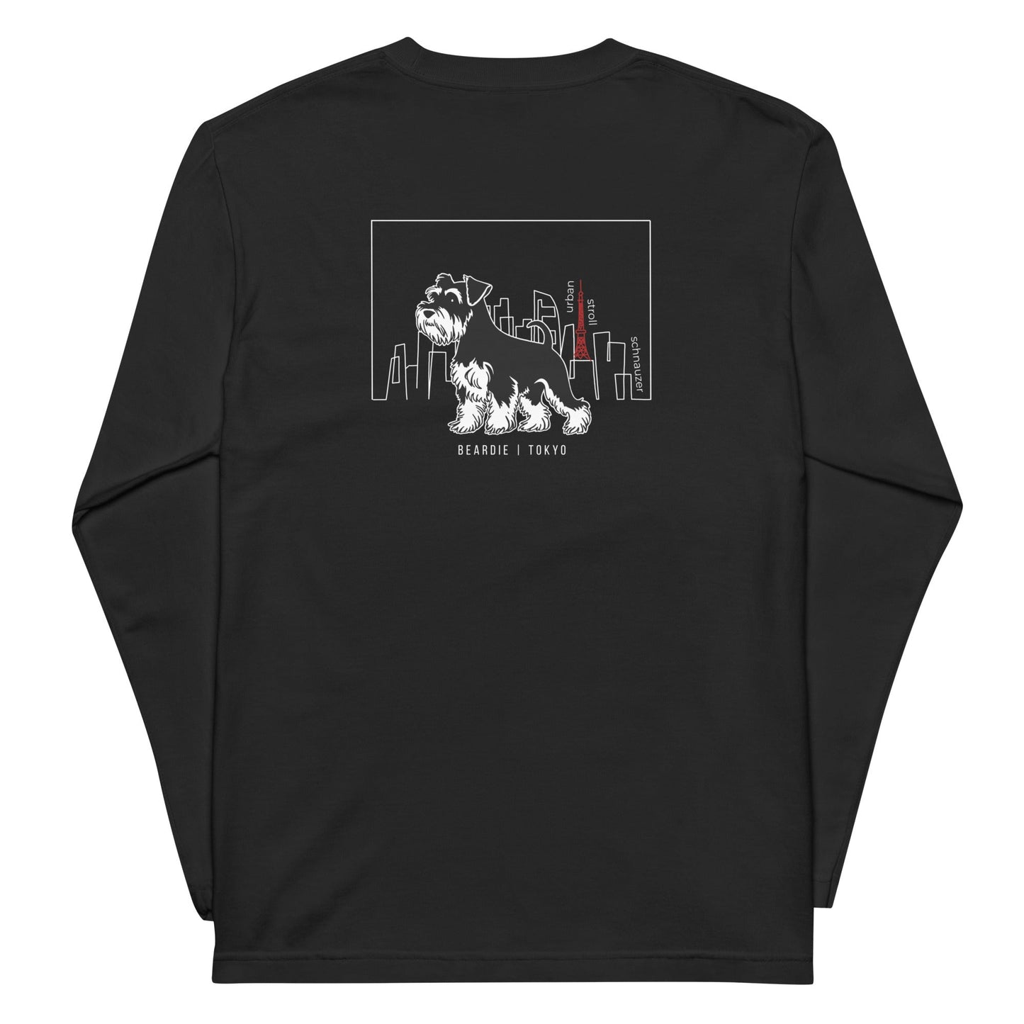 シュナウザーTOKYO散歩 バックプリントロングTee