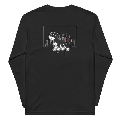 シュナウザーTOKYO散歩 バックプリントロングTee