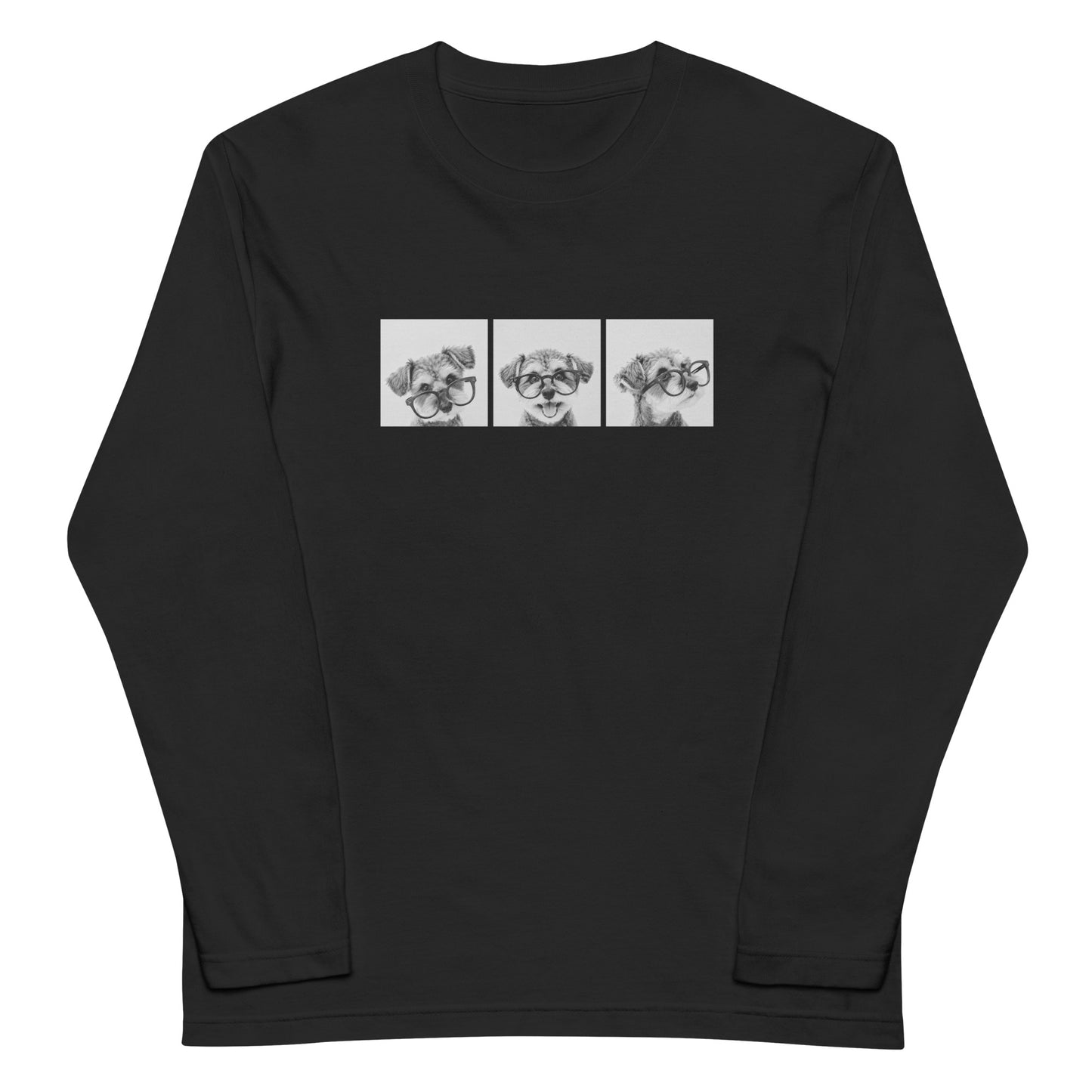 Three Faces - シュナウザーロングTee