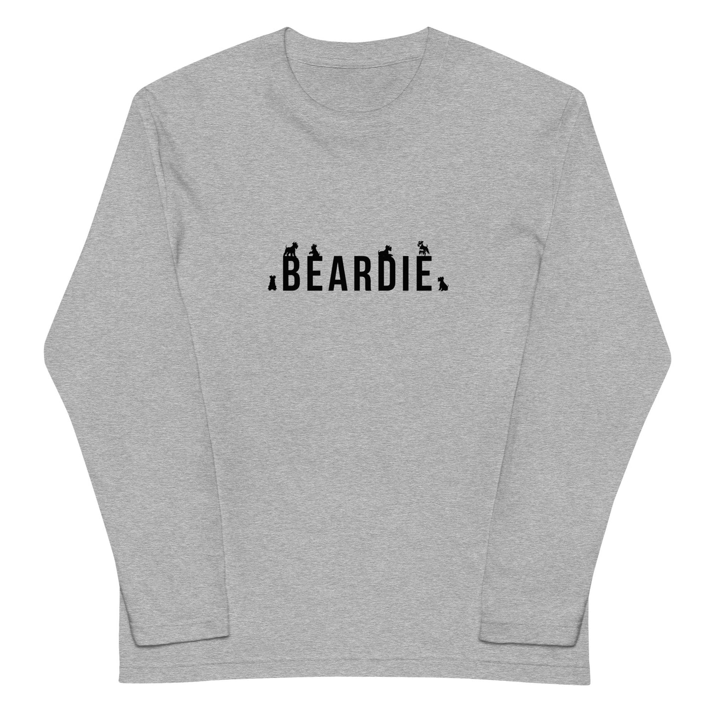 シュナウザーシルエットアートロゴ ロングTee