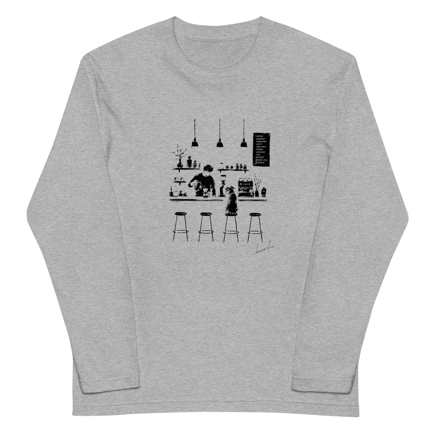 いつのも席で_シュナウザーロングTee