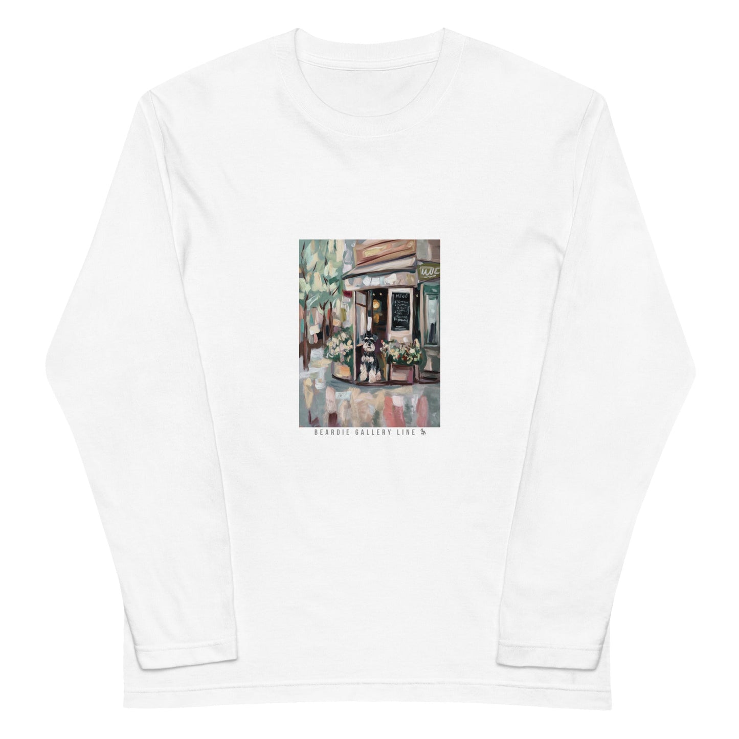カフェの看板犬 - シュナウザー ロングTee