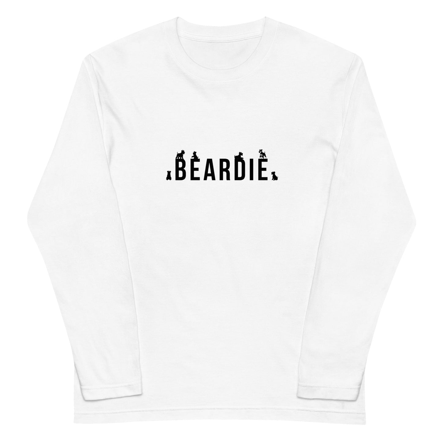 シュナウザーシルエットアートロゴ ロングTee