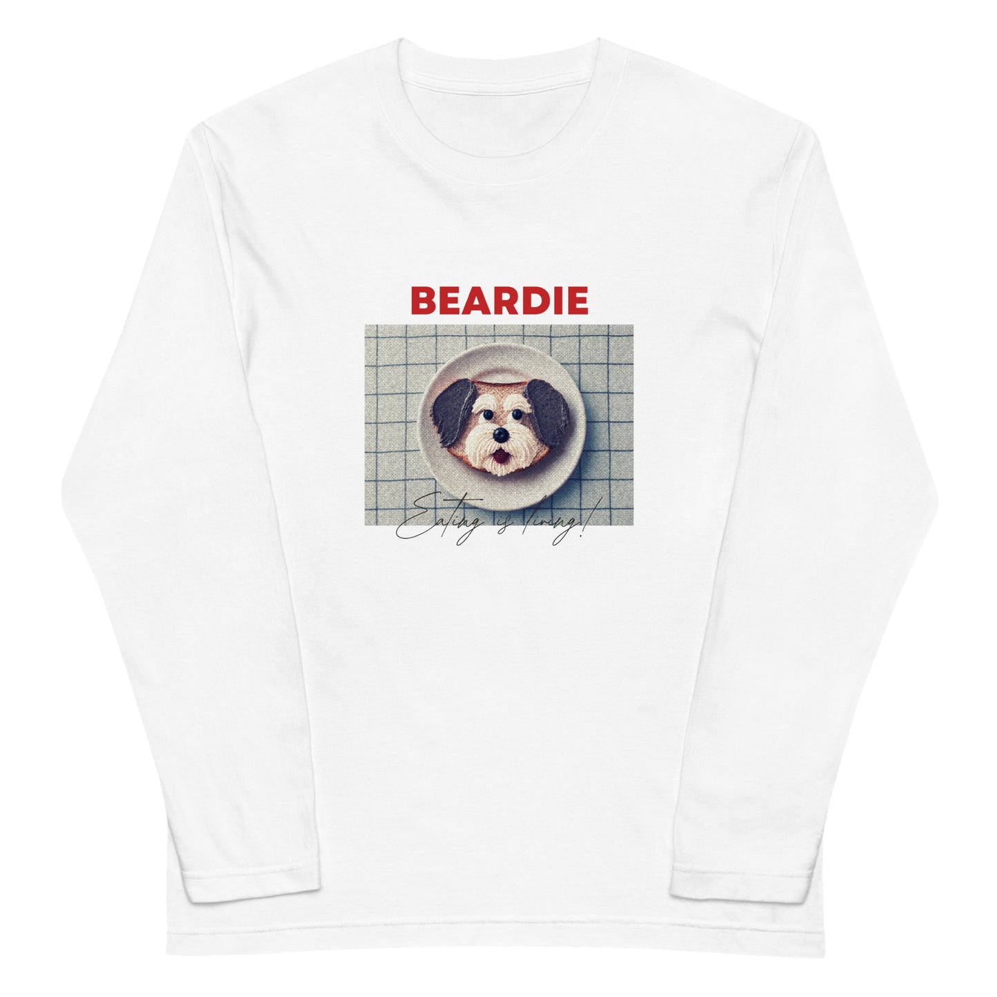 幸せのプレート_シュナウザーロングTee