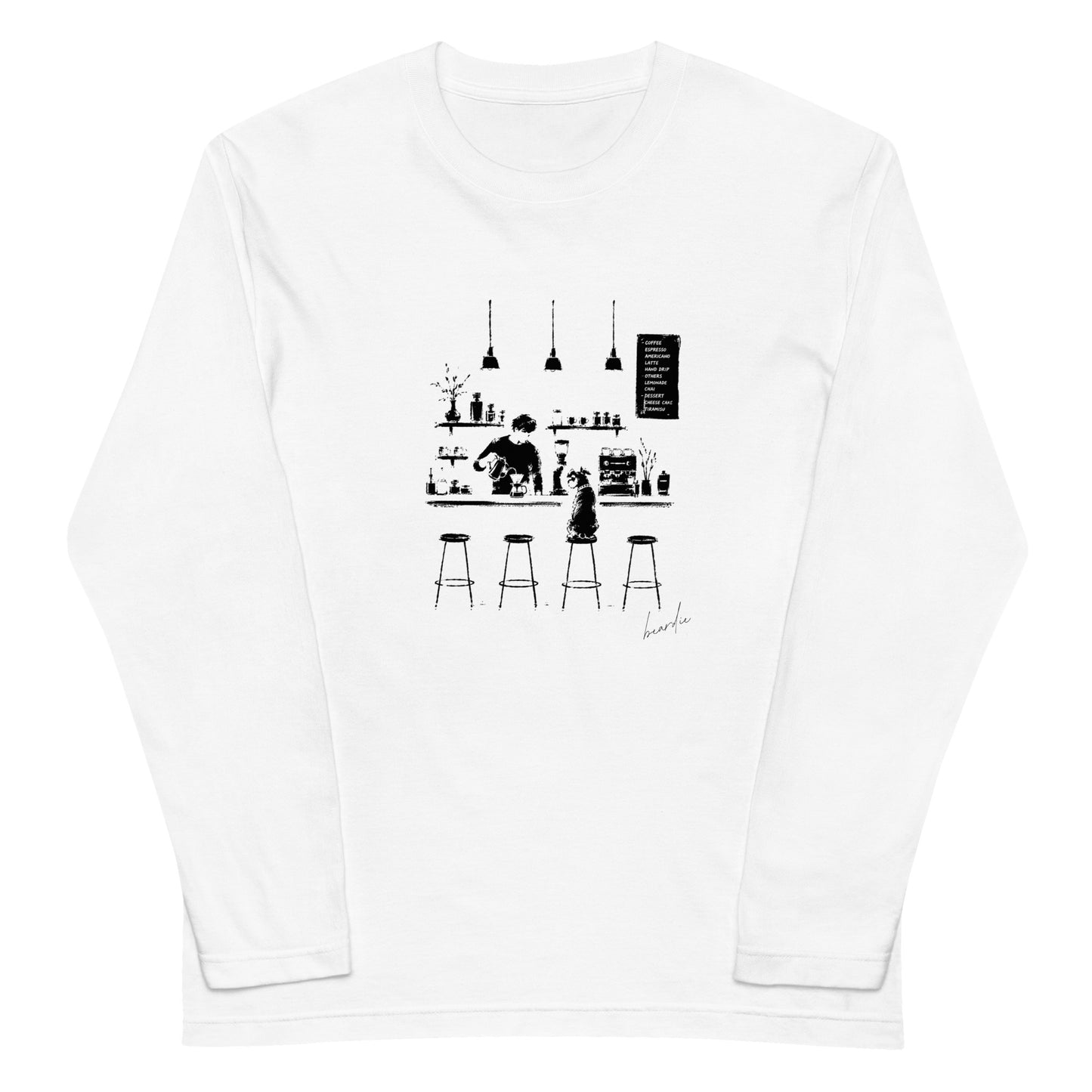 いつのも席で_シュナウザーロングTee