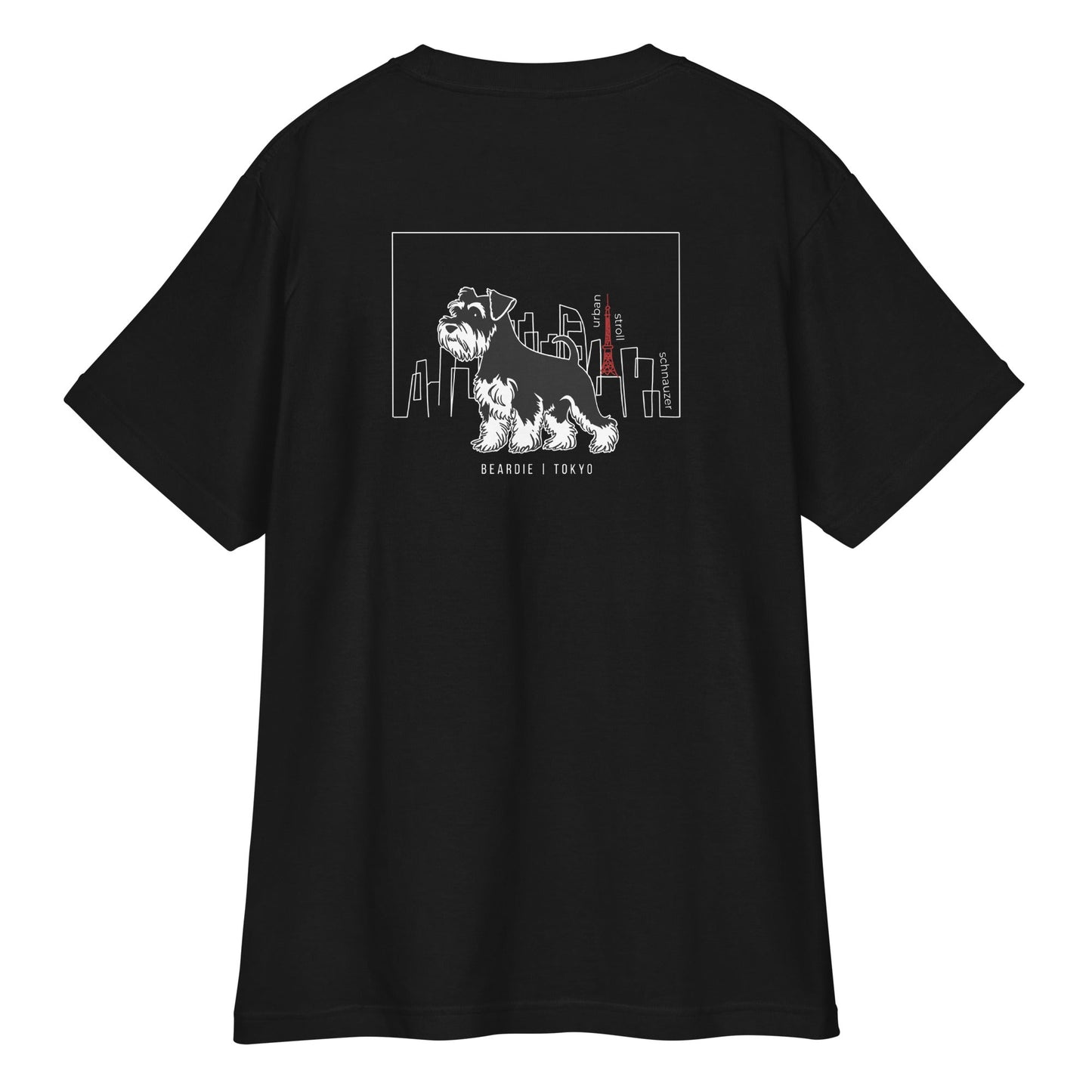 シュナウザーTOKYO散歩 バックプリントTee