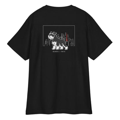 シュナウザーTOKYO散歩 バックプリントTee