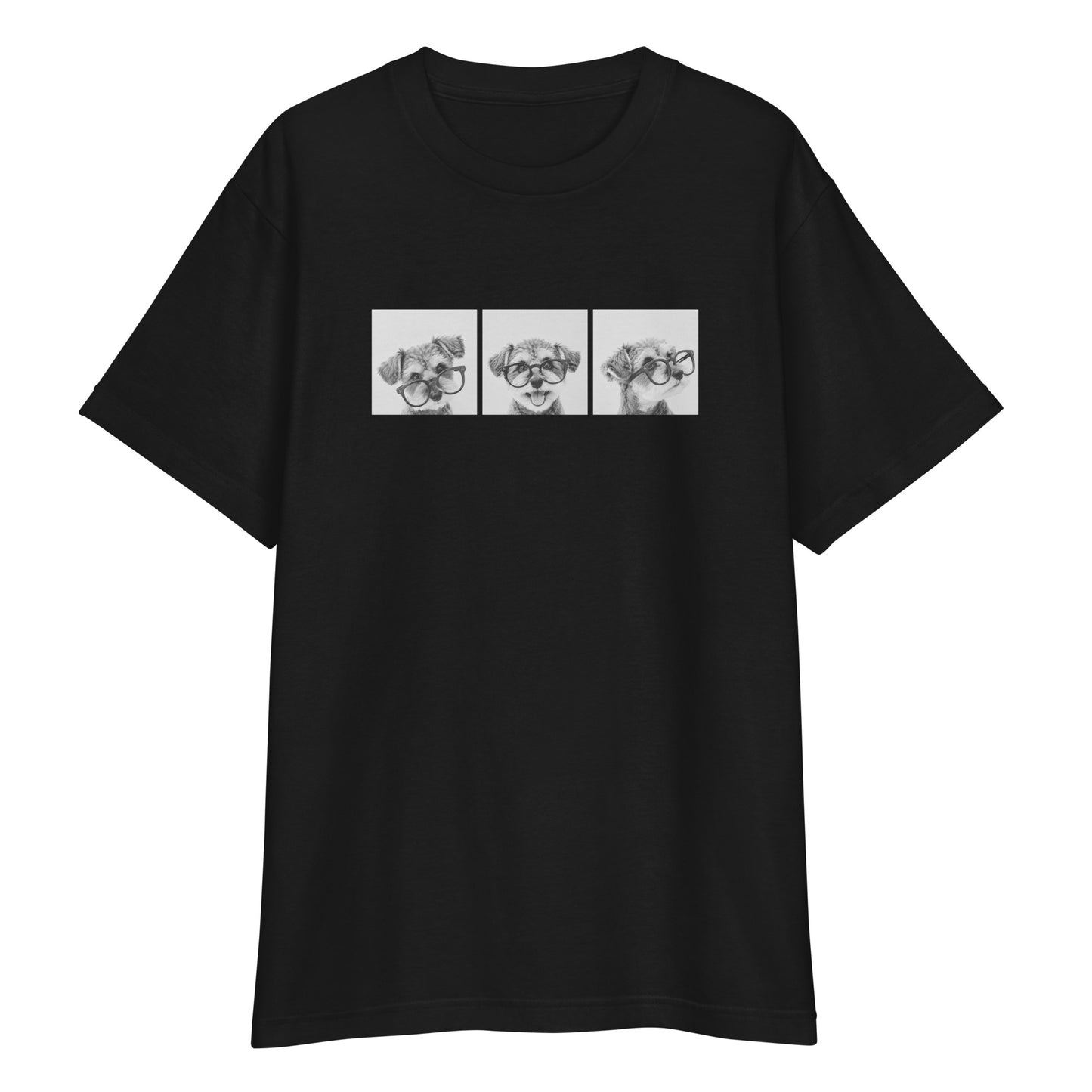Three Faces - シュナウザーTee