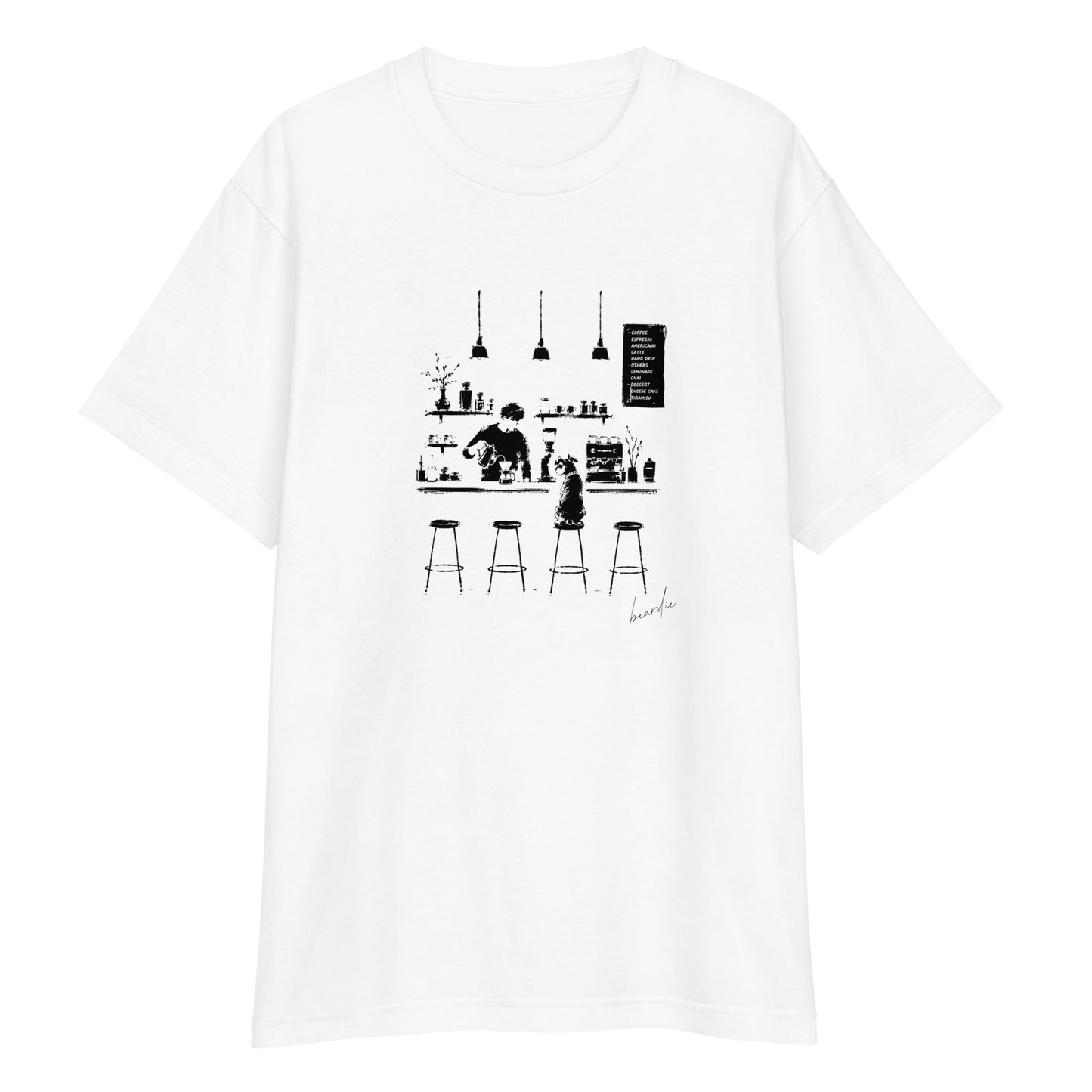 いつのも席で_シュナウザーTee